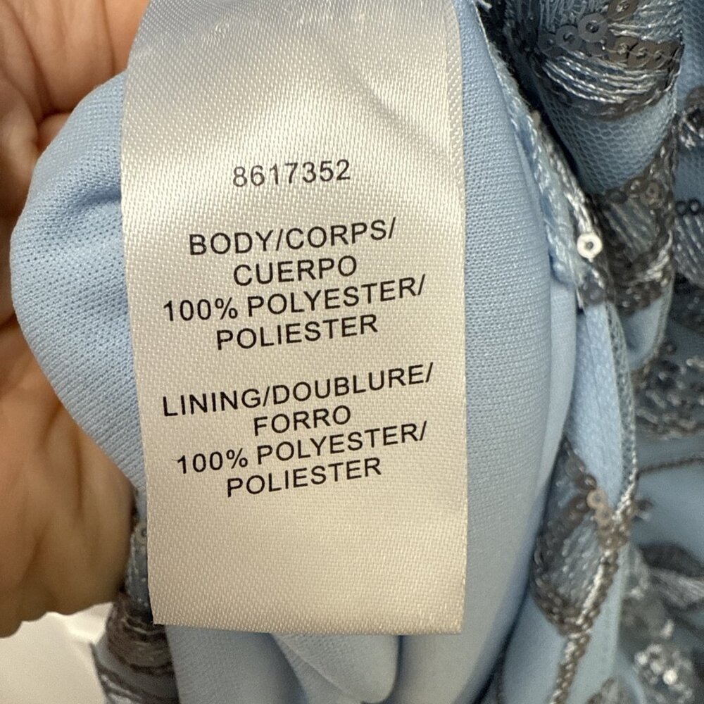 New JS Collections Size 12 Julia Blue Cap Sleeve … - image 12